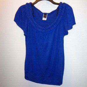 ☆SALE 5 for $25☆Wrapper Junior's Blue Top Size XL